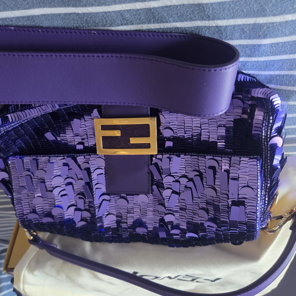 Fendi Purple Sequin Women's Bag